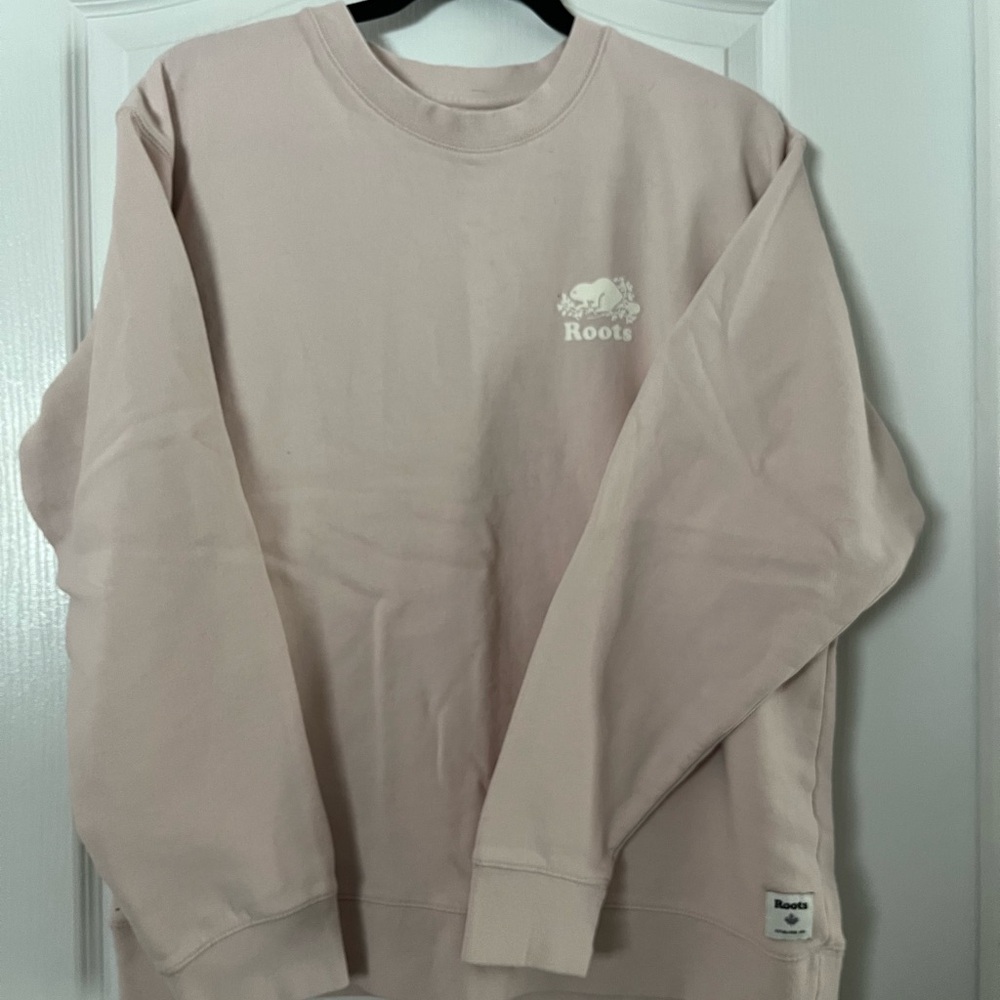 Roots Soft Pink Crew Sweater